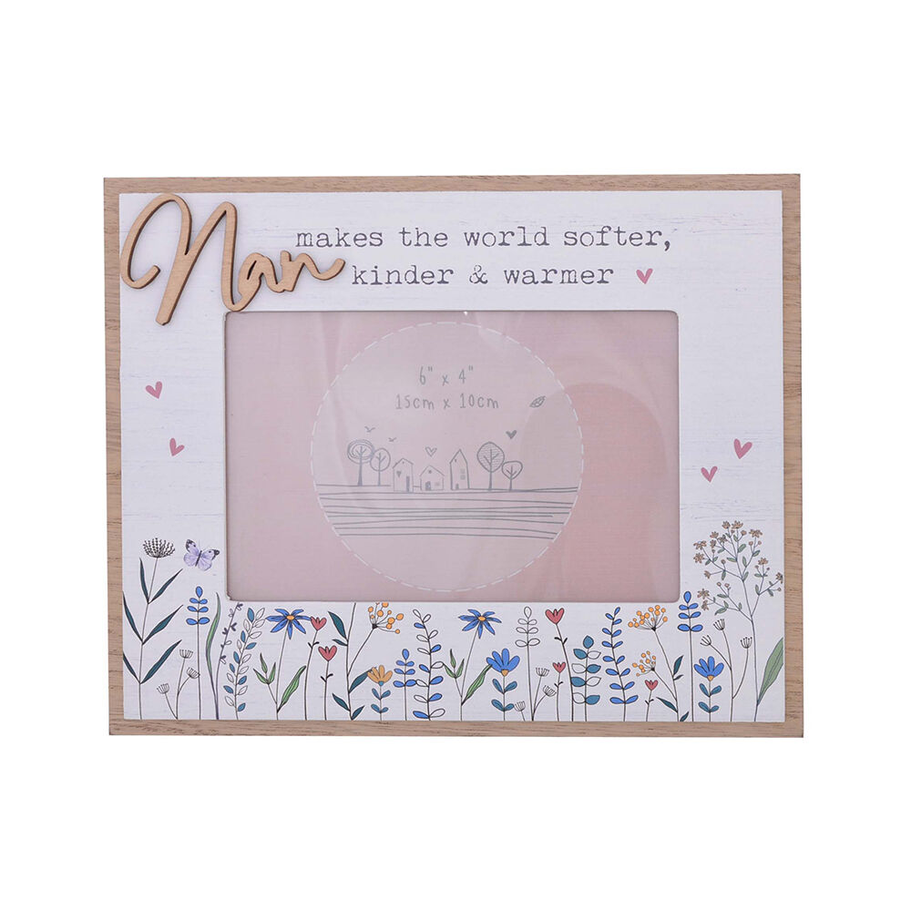 26234-gibson-gifts-wild-meadow-nan-photo-frame-6x4-picture-frame-holder