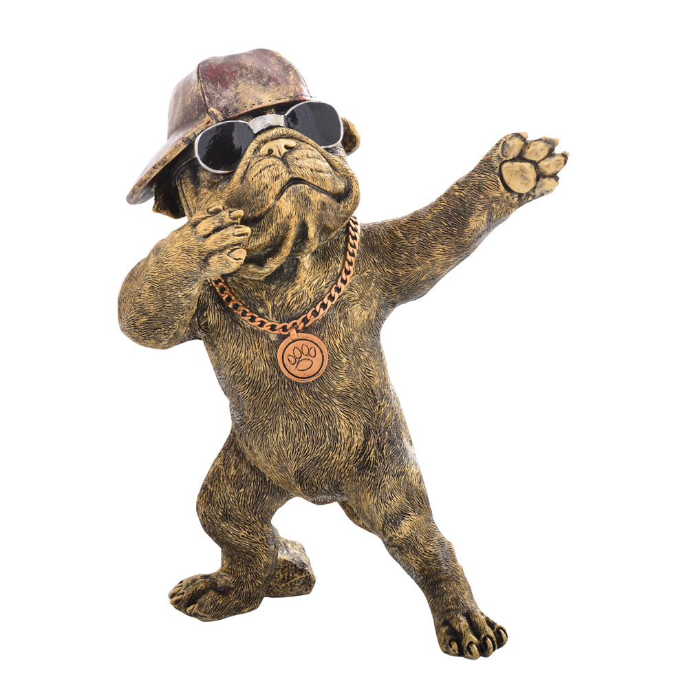26595-gibson-gifts-dudes-rapper-bulldog-resin-figurine-home-decor-28cm-bronze