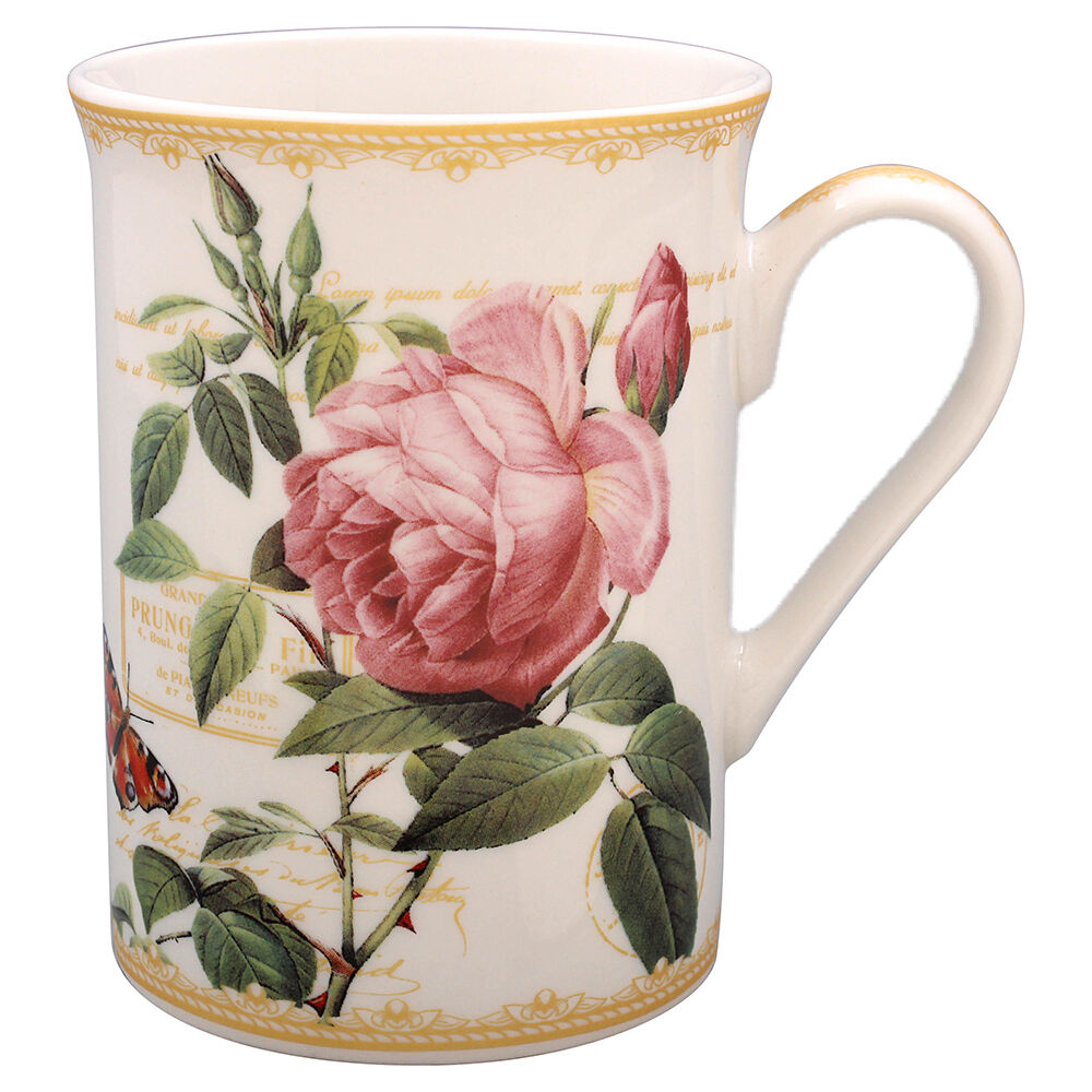 26602-gibson-gifts-redoute-rose-fine-china-coffee-mug-10cm