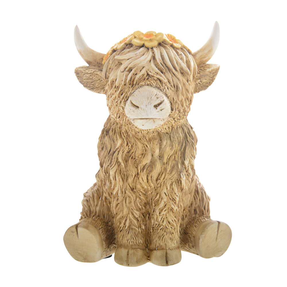 26621-gibson-gifts-flower-highland-cow-sitting-figurine-home-decor-brown