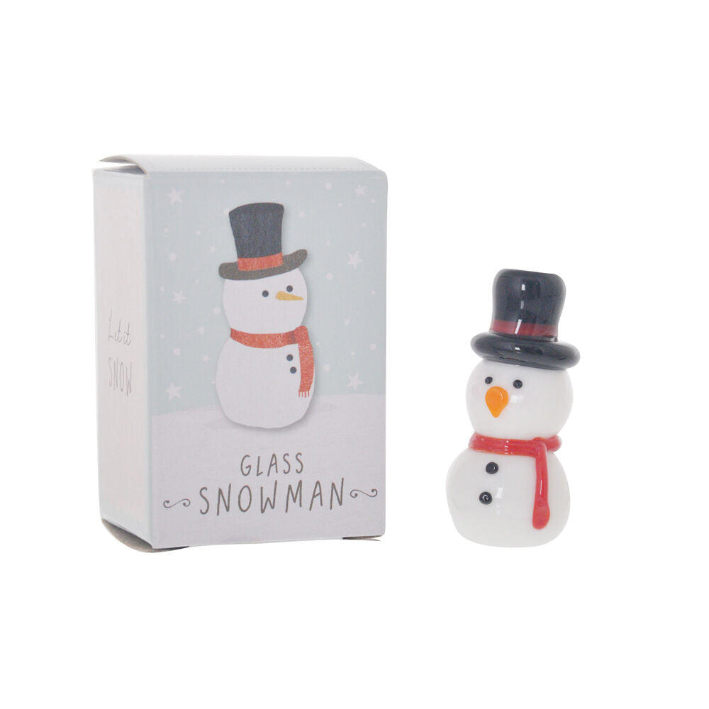 Gibson Gifts 20x20x46mm Artisan Glass Snowman Christmas Decoration Ornament — image 3