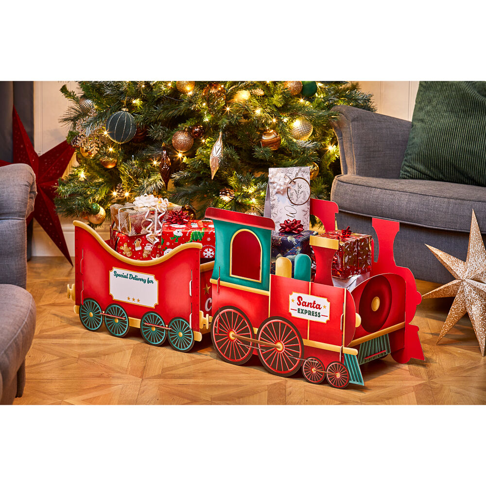 Gibson Gifts 300x1100x440mm Santa Express Christmas Themed Train Gift Box Large — image 2