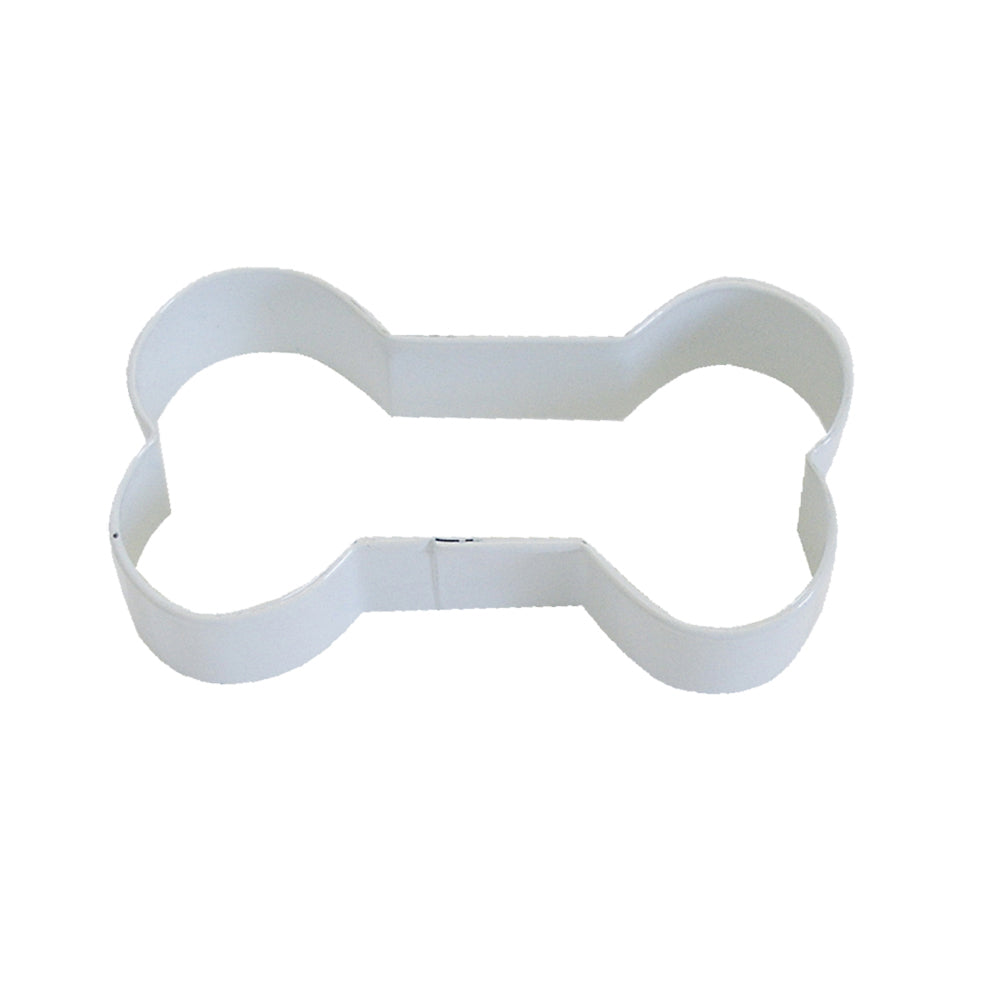 2700-05-r-m-dog-bone-cookie-cutter-polyresin-coated-steel-9cm-white