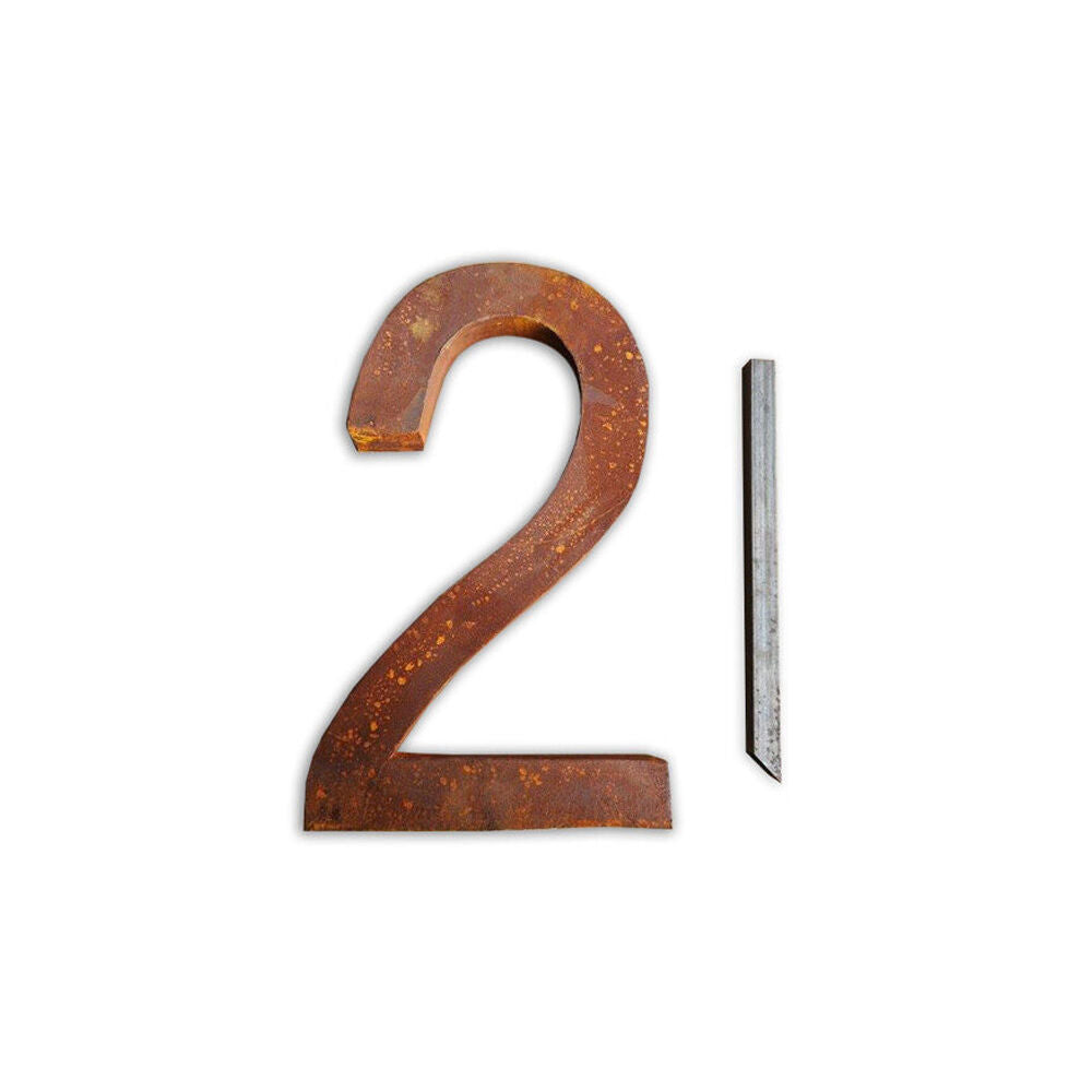 27740-a-fresco-steel-house-number-two-sign-plaque-26-6x40cm-rust