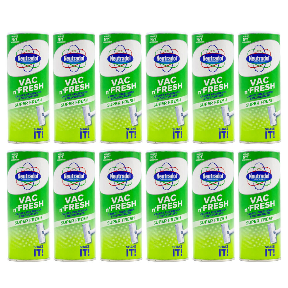 Neutradol 350g Vac N'Fresh Carpet Freshener Deodoriser Super Fresh (12 Pack)
