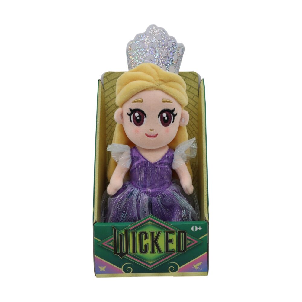 Wicked 8 Inch Kids Small Soft Plush Toy Glinda & Elphaba Assorted