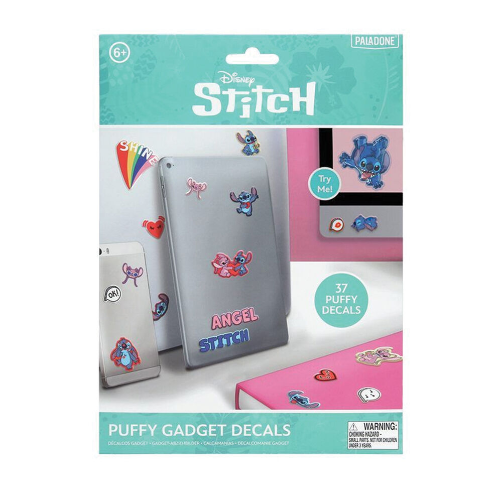 Disney Stitch Fun Puffy Textured Gadget Decorating Kids Decal Stickers 6y+ (74 Pieces) — image 2
