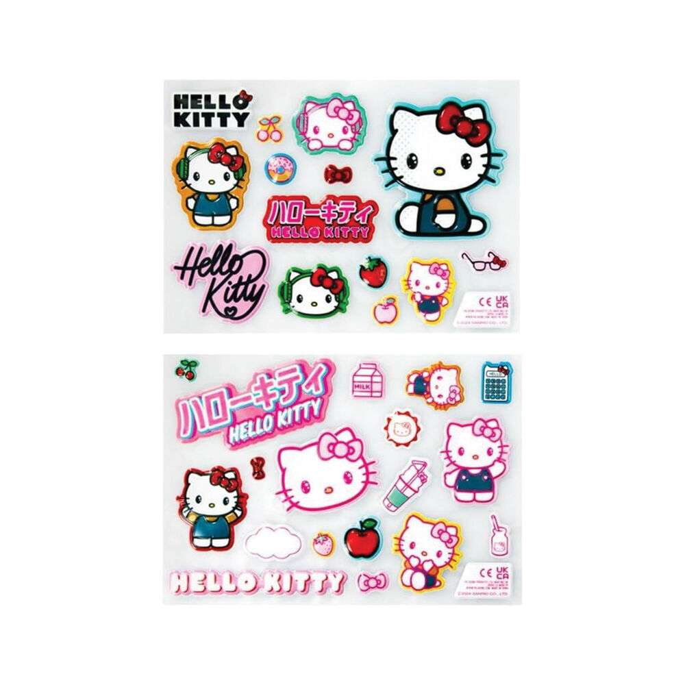 Hello Kitty Puffy 3D Textured Gadget Decorating Kids Decal Stickers 6y+ (64 Pieces) — image 3