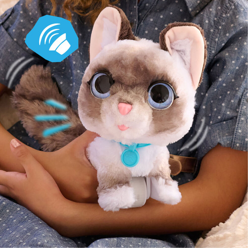 Furreal Wag-A-Lots Kitty Interactive Plush Toy for Kids - White/Grey - 4y+ — image 3