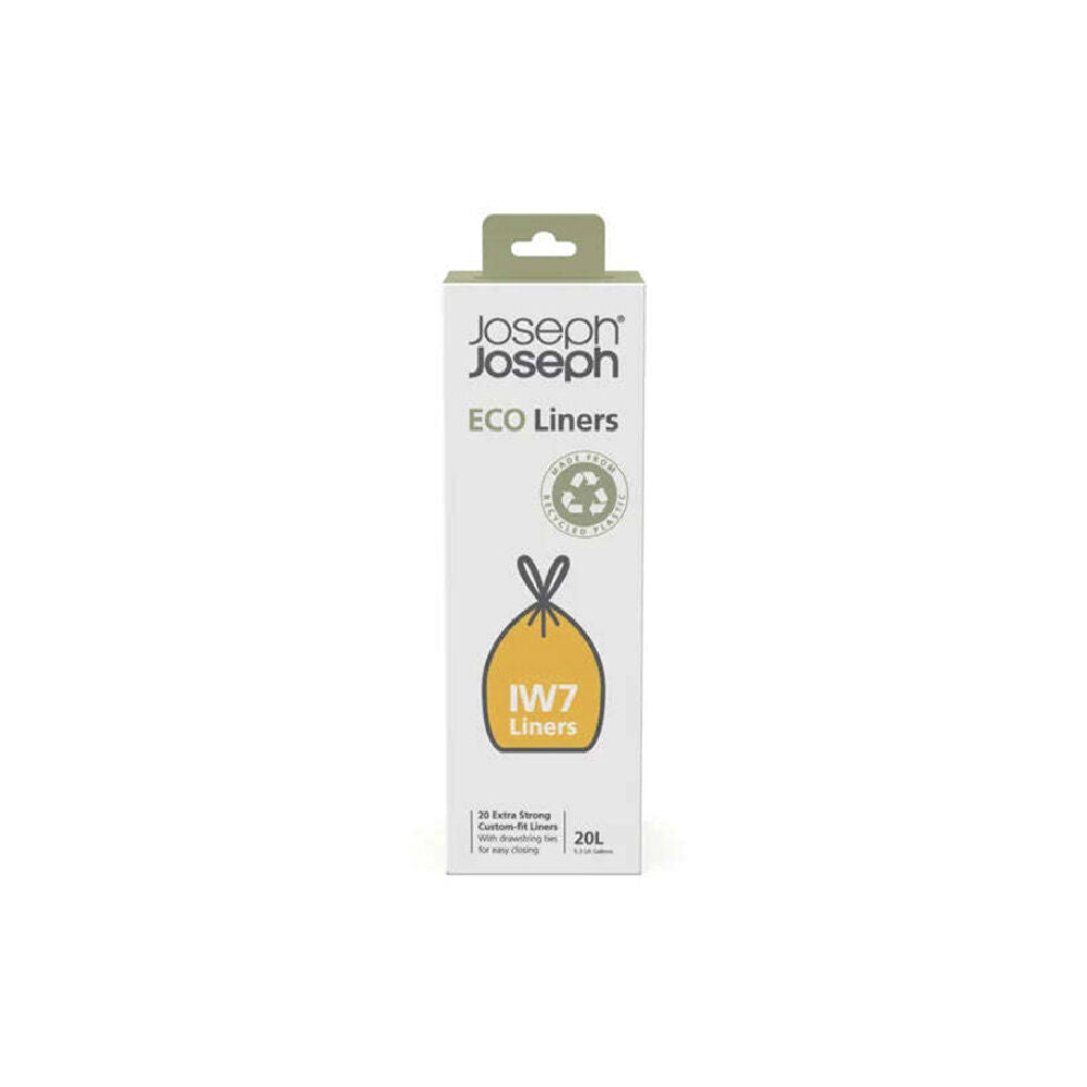 Joseph Joseph 20pc Joseph Joseph IW7 Eco Liners 20L Drawstring Plastic Bag For Waste Bin (2 Pack) — image 2