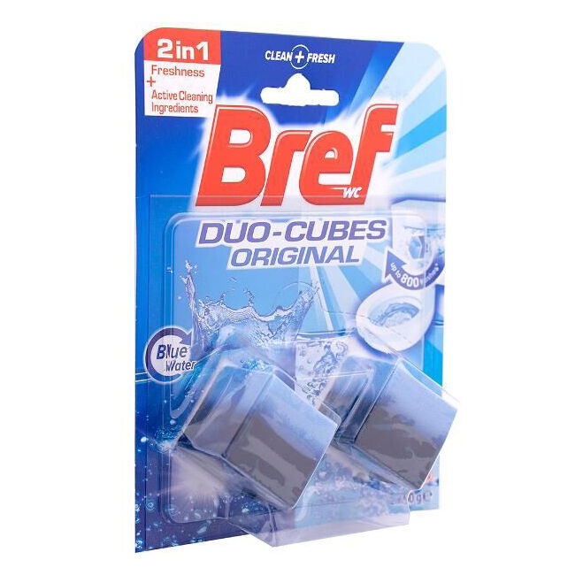 Bref Duo Cubes Hanging Toilet Bowl Water Cleaner 100g Original (2 Pieces) — image 5