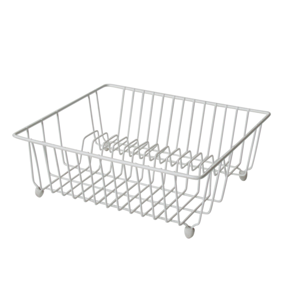 3033100-homeleisure-pe-coated-dish-drainer-drying-rack-mini-white