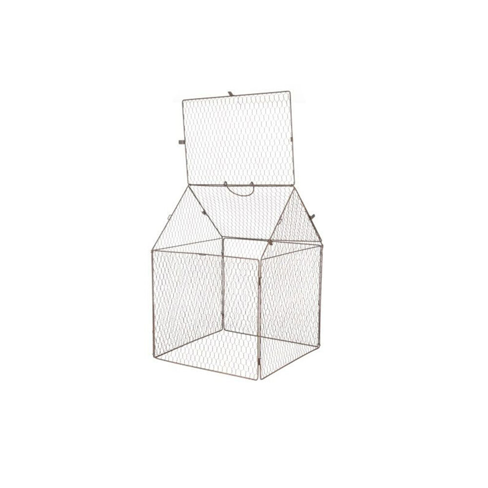 A.Fresco Cloche Wire House Outdoor Decoration 40x55cm Rust Copper — image 2