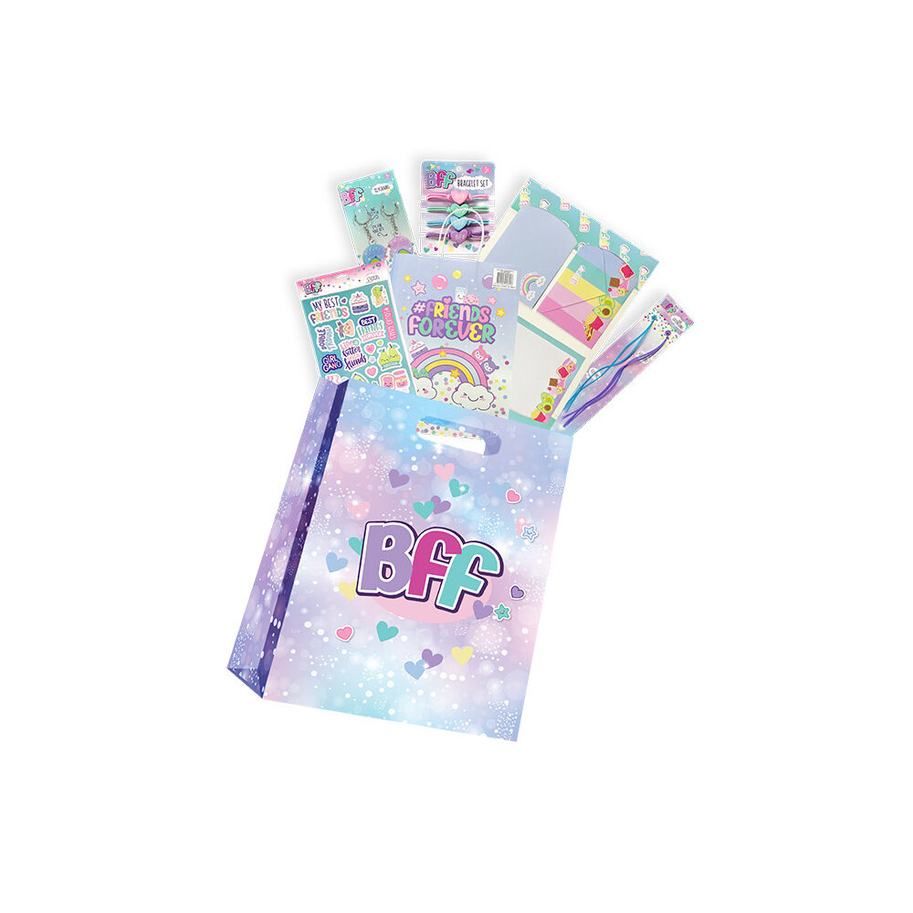 BFF Mini Showbag Friendship Gift Set w/ Writing Set Keychain Stickers - 5y+ (3 Pack) — image 2