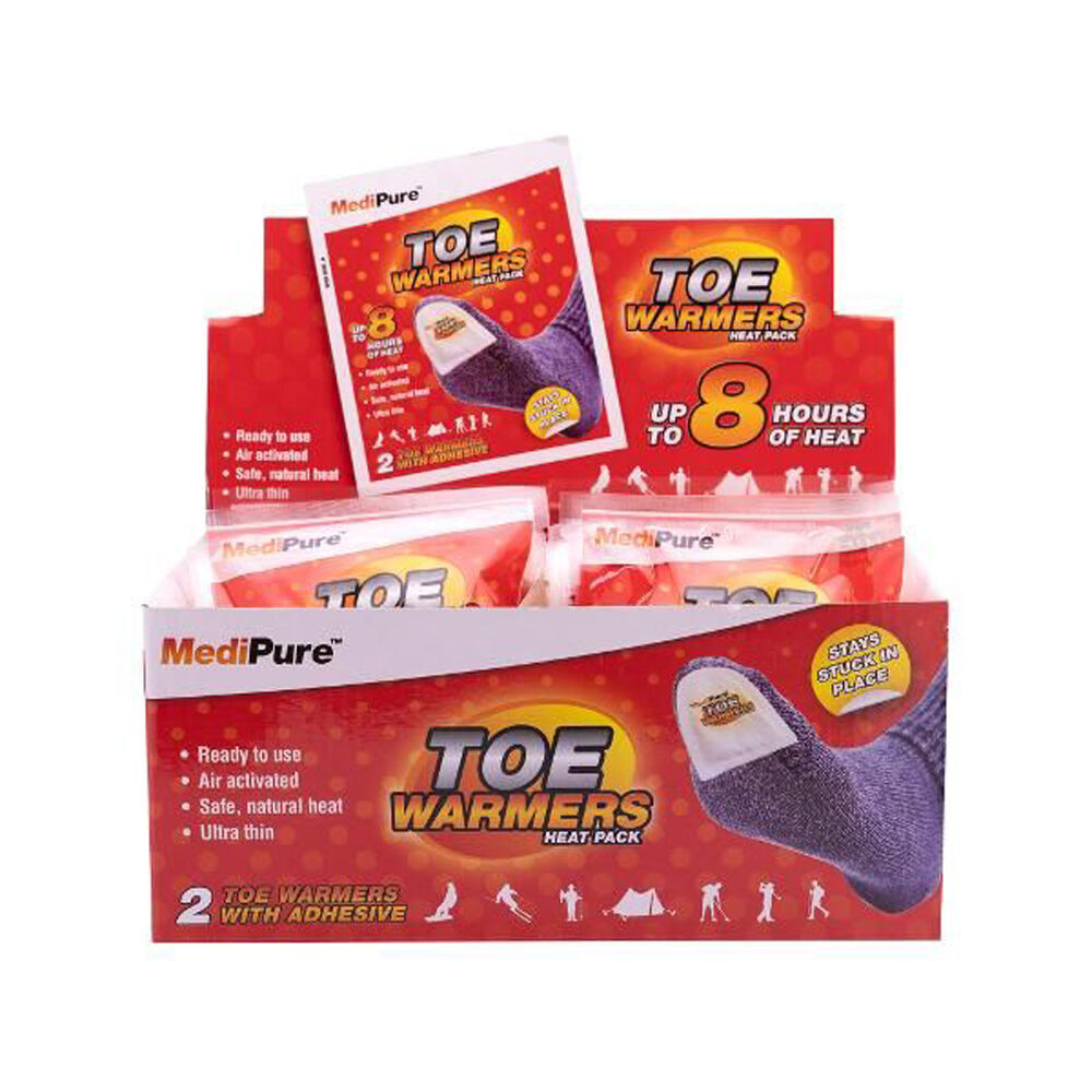 Medipure 24x 2pc Ultra Thin Toe Warmers Heat Pack Up To 8hrs Air Activated With Adhesive — image 4