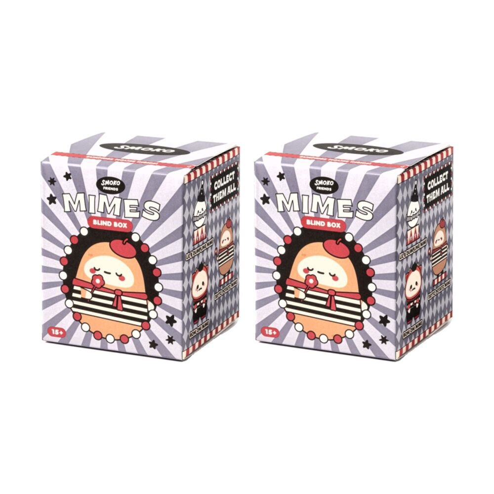 Smoko Friends Mimes Blind Box Toy Collectable Figurine 15Y+ Assorted (2 Pack)