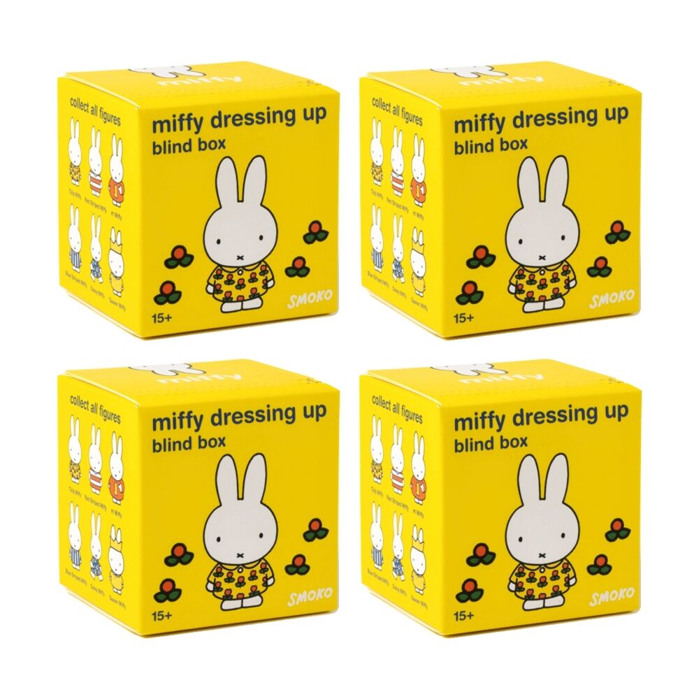 Smoko Miffy Dressing Up Blind Box Toy Collectable Figurine 15Y+ Assorted (4 Pack)