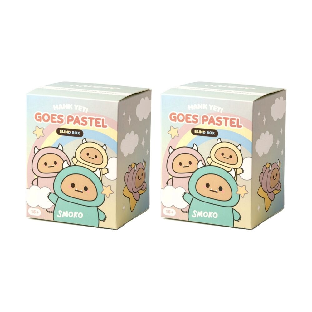 Smoko Pastel Hank Yeti Blind Box Bag Charm Toy Collectable 15Y+ Assorted (2 Pack)