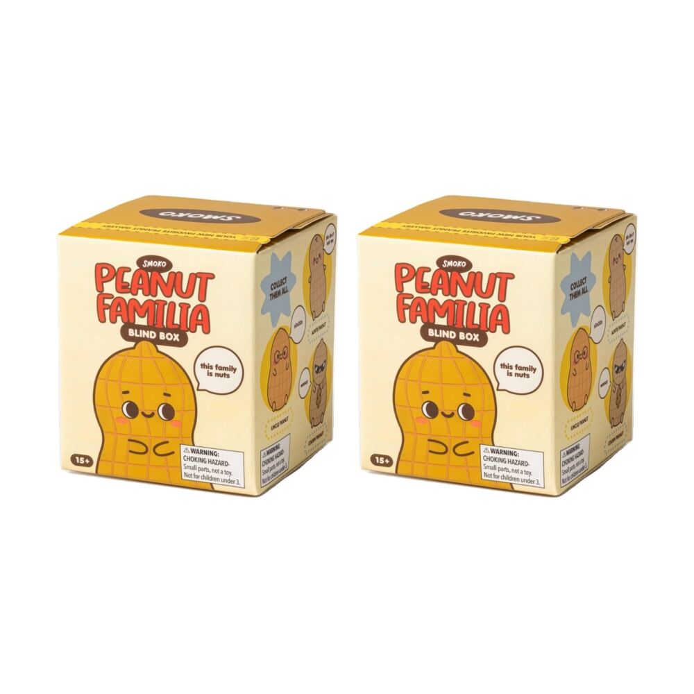 Smoko Peanut Familia Blind Box Toy Collectable Figurine 15Y+ Assorted (2 Pack)