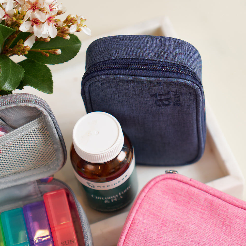 Annabel Trends 15x10cm Navy AT Travel Pill Carrier Organiser Storage — image 5