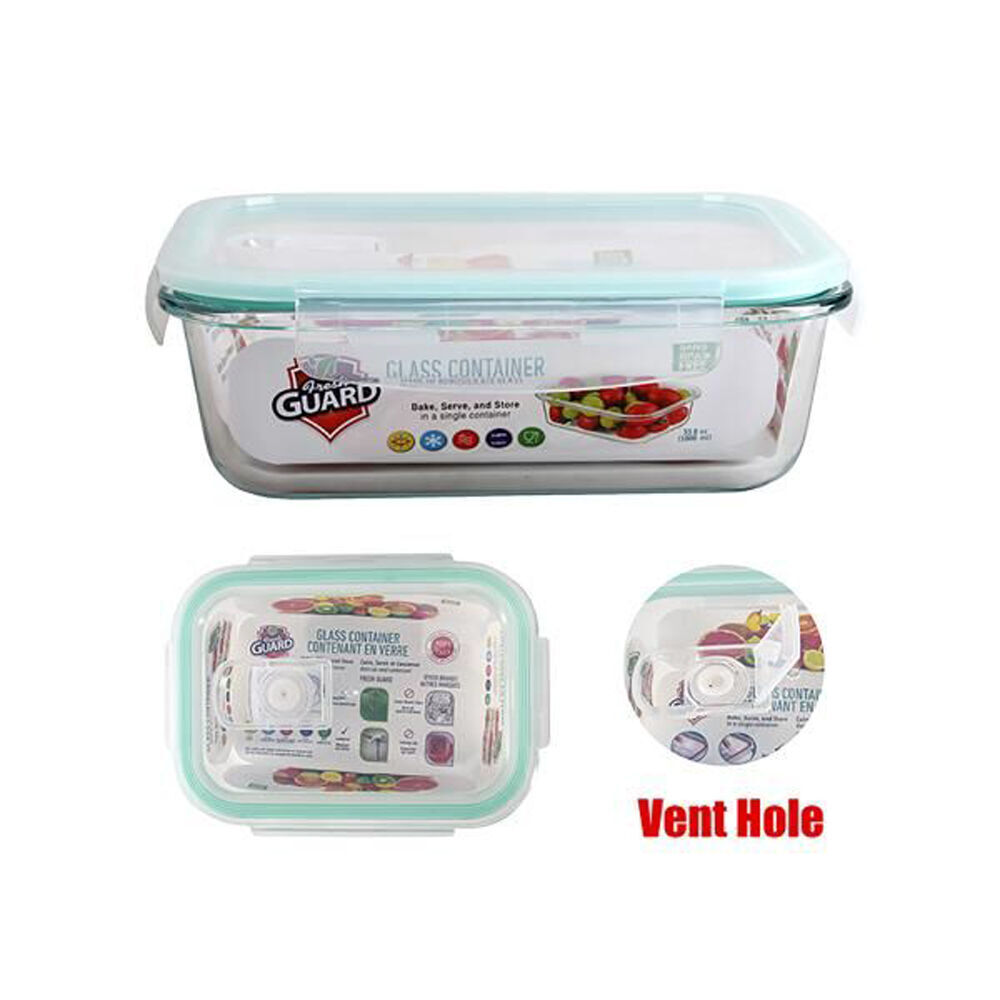 Fresh Guard Microwavable Glass Airtight Food Storage Container 1500ml (6 Pack) — image 3