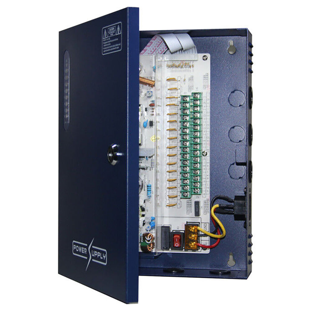 33774992-doss-18-way-12v-dc-20a-power-supply-wall-mount-box-w-pfc-surge-protection