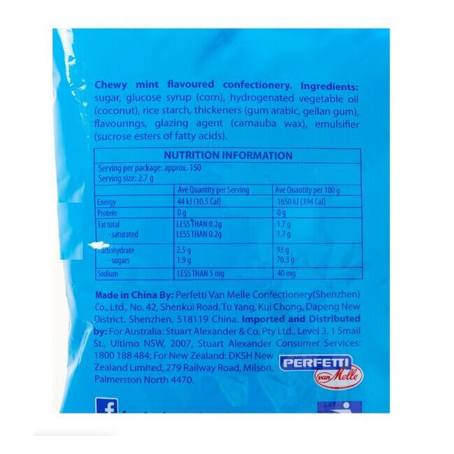 Mentos Bag Mint Candy Lollies 405g Chewy Dragees Sweets Confectionery (150 Pieces) — image 2