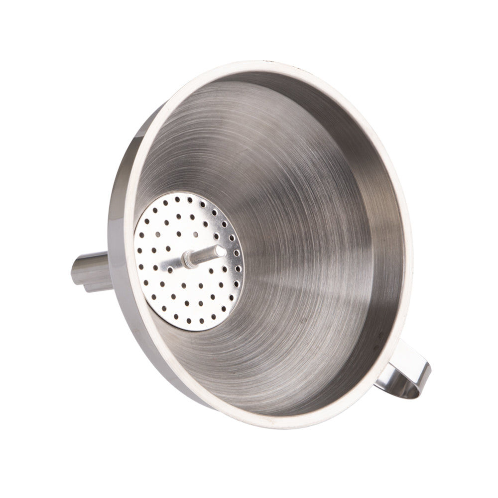 3449-1-appetito-stainless-steel-12cm-funnel-kitchen-utensil-w-strainer