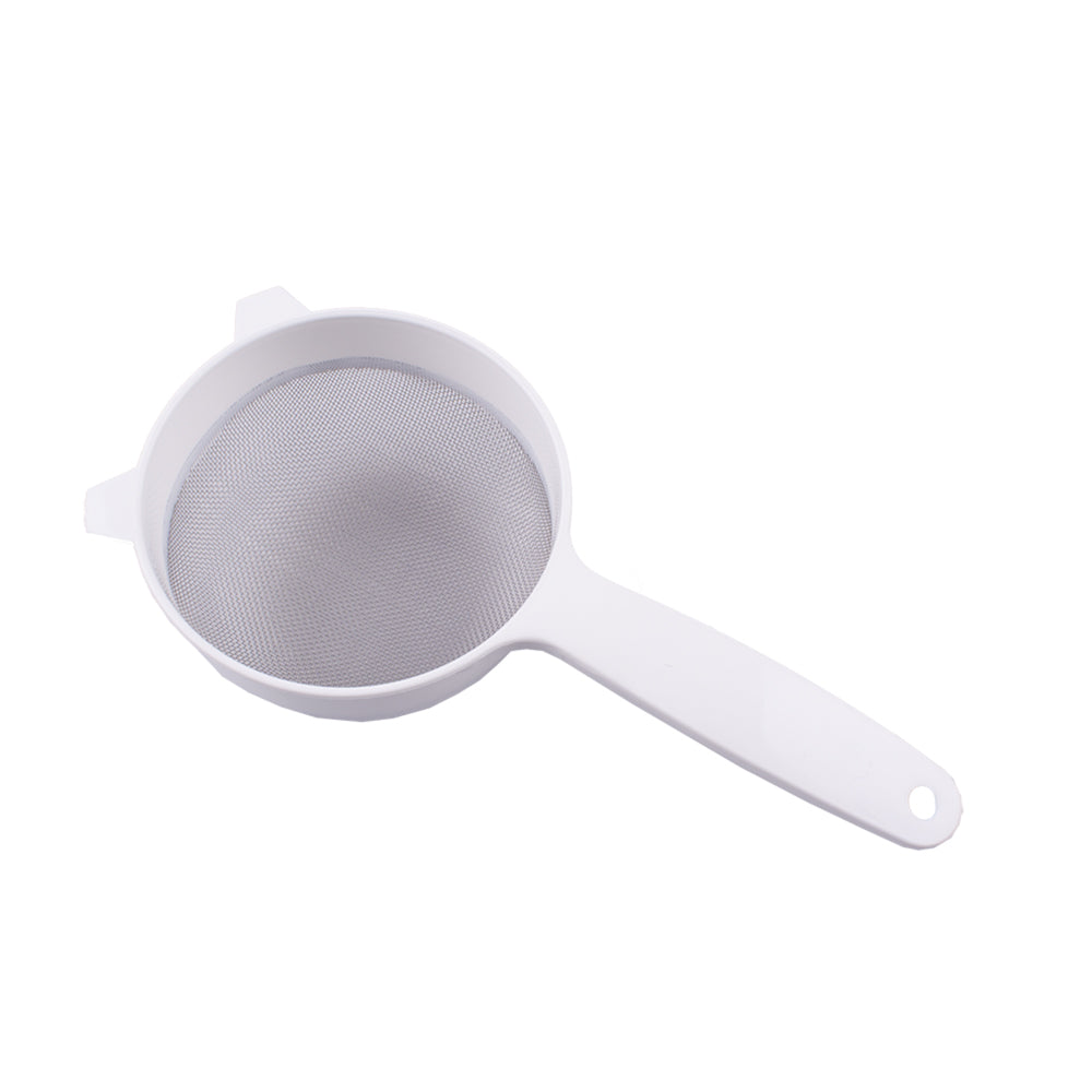 3483-appetito-stainless-steel-mesh-plastic-strainer-12-5cm-dia-white