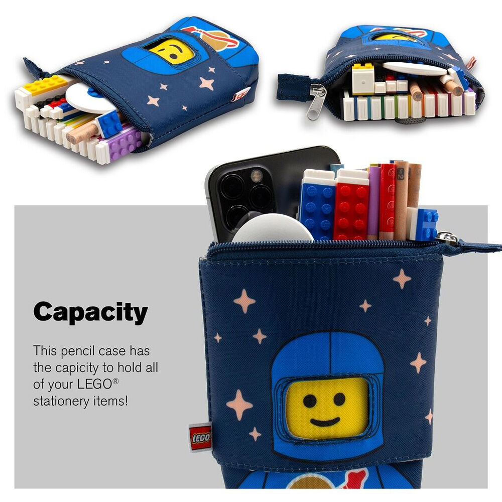 Lego School Stationery Spaceman Blue Pop Pencil Case Organiser Kids — image 5