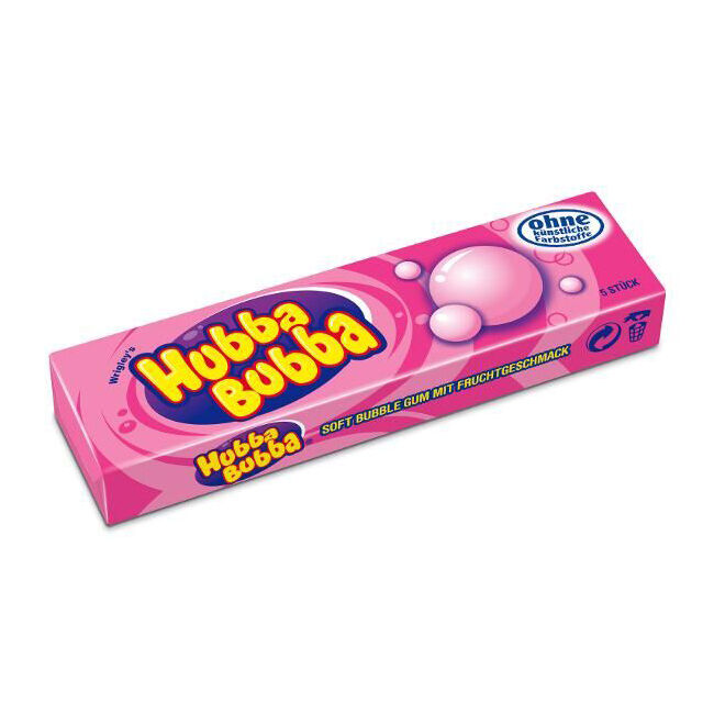 Hubba Bubba Bubble Gum Outrageous Original Flavour 35g Sweets Confectionery