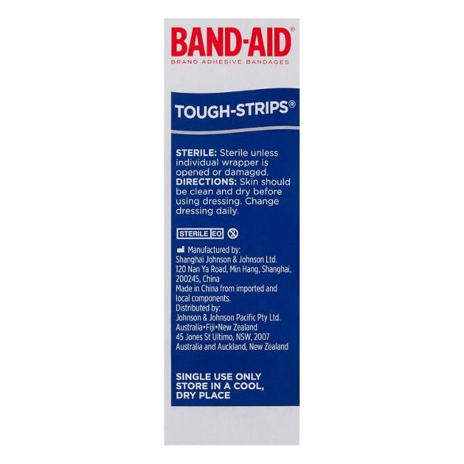 Band-Aid Brand Adhesive Bandages Tough Strips Wound Protection (20 Pieces) — image 5