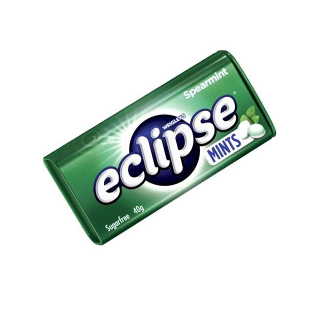 Wrigley's 40g Spearmint Sugar-Free Hard Breath Mints Eclipse On-The-Go Tin