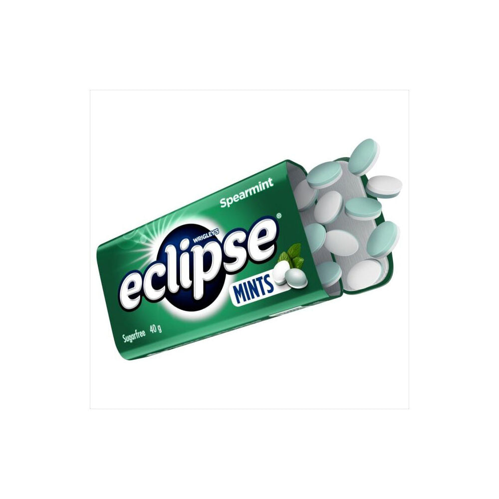Wrigley's 40g Spearmint Sugar-Free Hard Breath Mints Eclipse On-The-Go Tin — image 4
