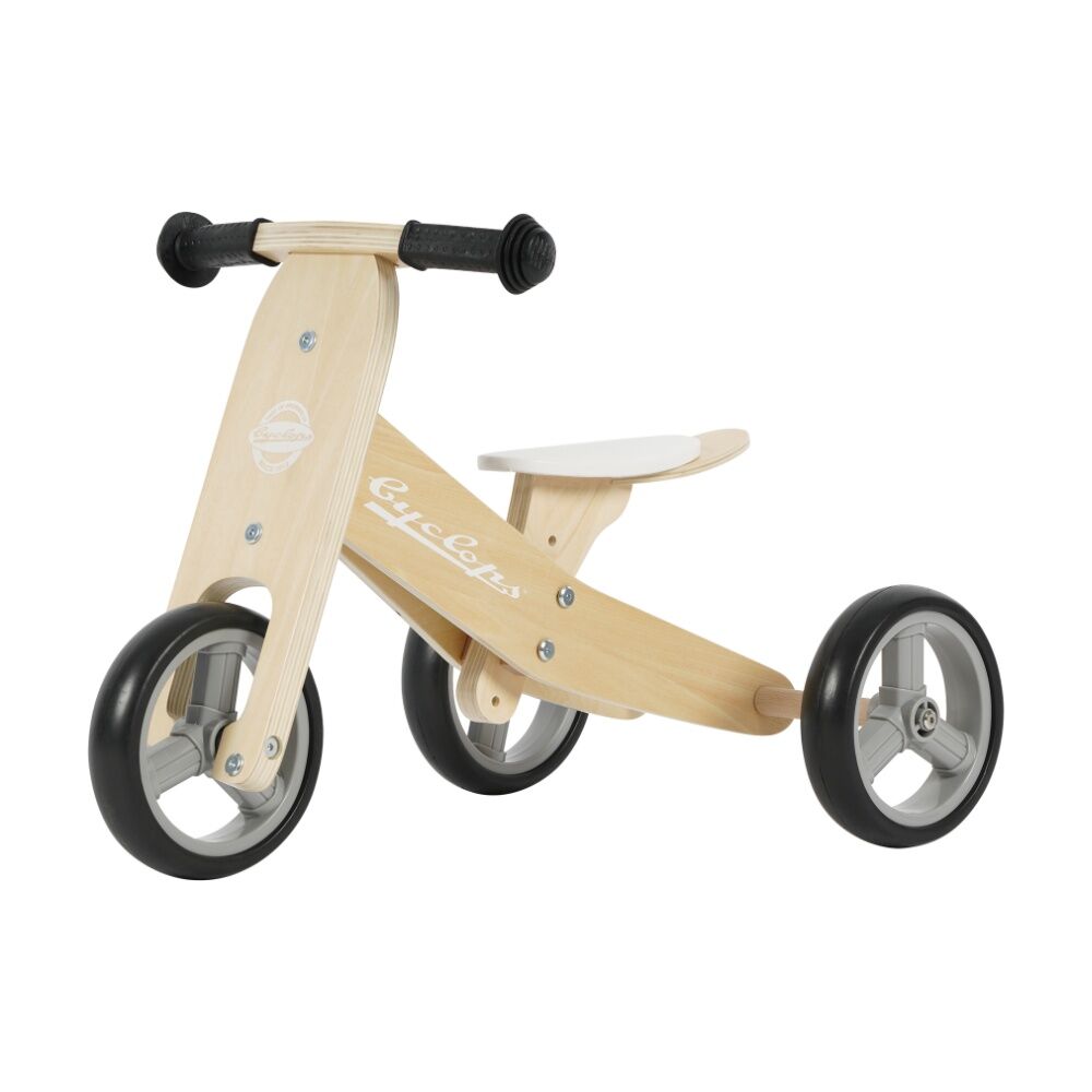 Cyclops 18-36 Months 2-in-1 Wooden Trike & Balance Bike Kids Ride on Toy