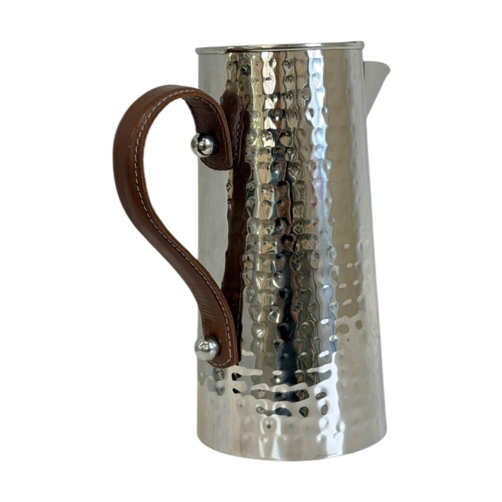 SS Collective 25cm Small Mini Hammer Jug/Pitcher WIth Leather Handle