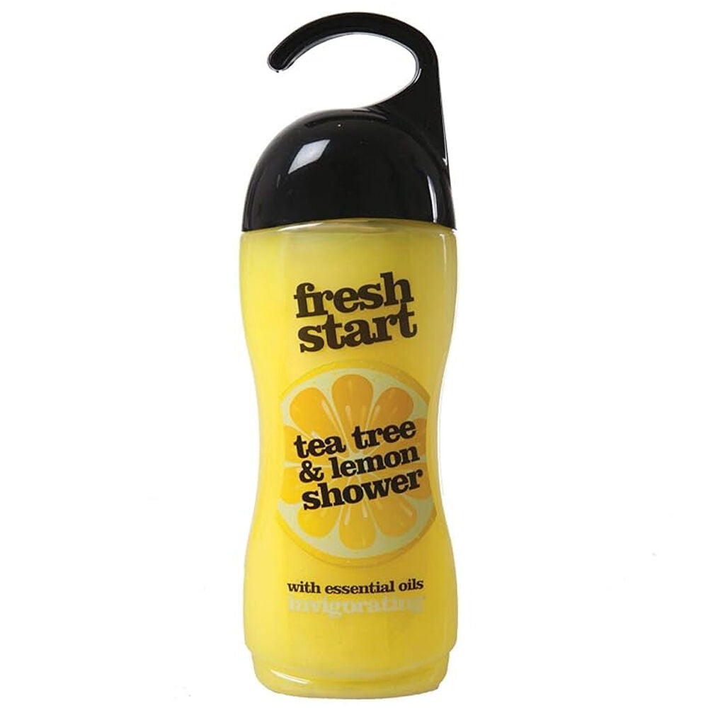 Fresh Start 400ml Yellow Shower Gel Body Wash w/ Tea Tree & Lemon Scent