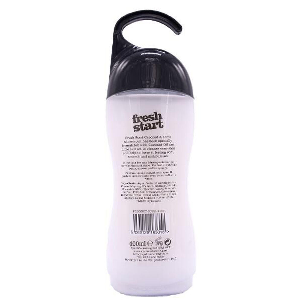 Fresh Start 400ml White Shower Gel Body Wash w/ Coconut & Lime Scent — image 2