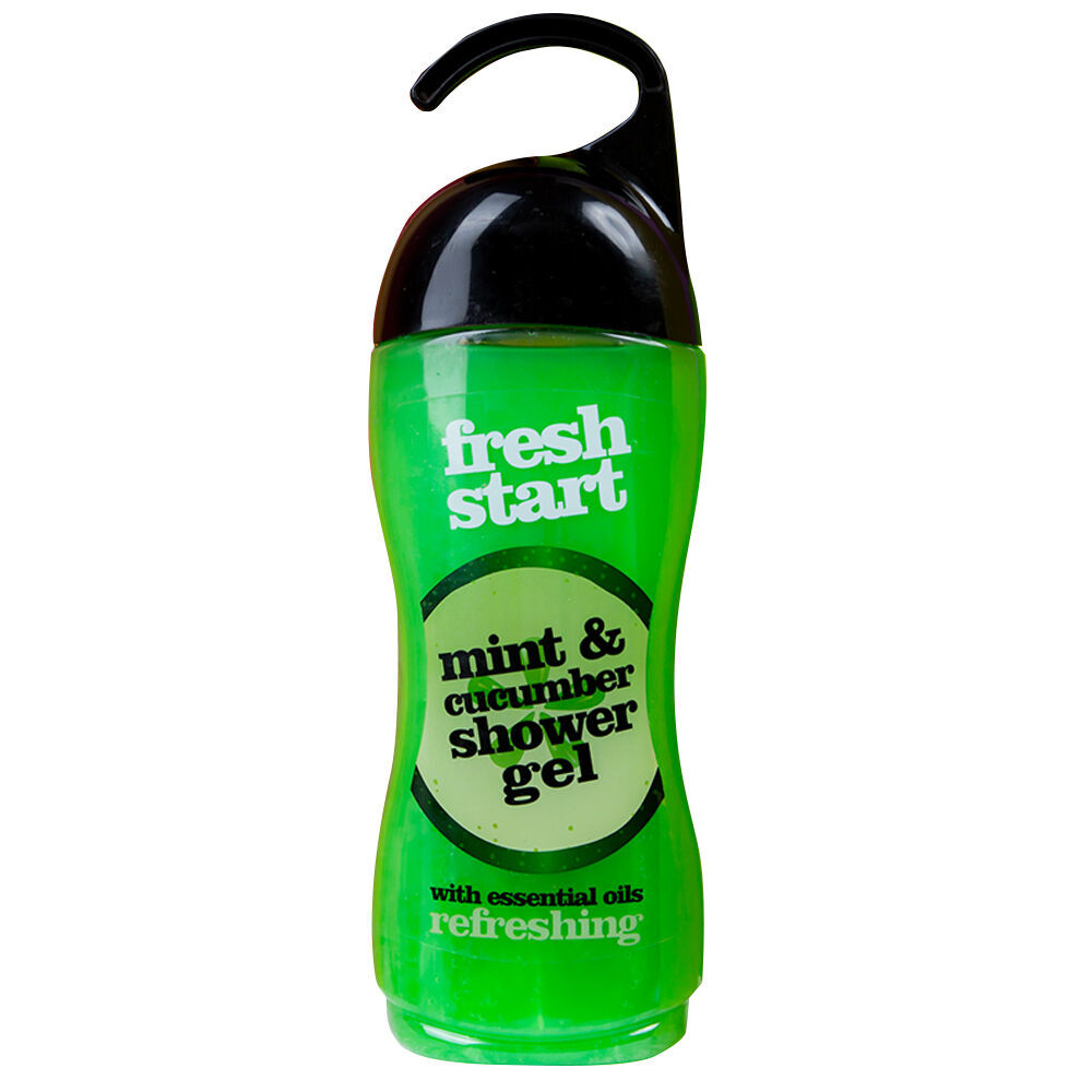 Fresh Start Shower Gel Body Wash w/ Mint & Cucumber Scent 400ml Green (12 Pack) — image 2