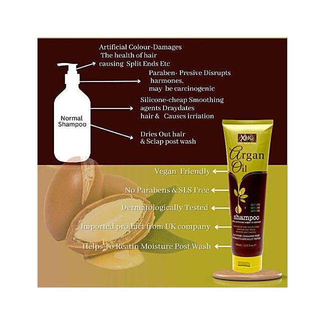XHC Argan Oil Cleansing Hair Shampoo 300ml Hydrating For All Type Nourshing Care — image 3