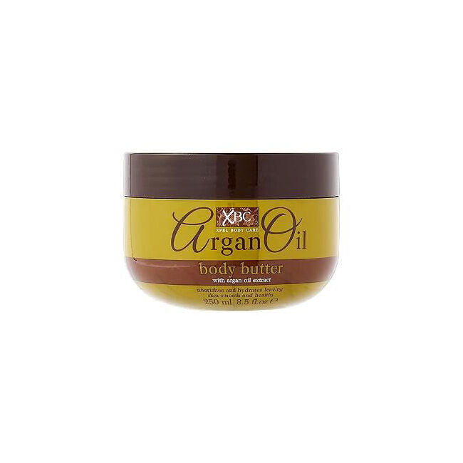 XBC Argan Oil Body Butter Moisturiser 250ml Nousishing Cream For All Skin Types