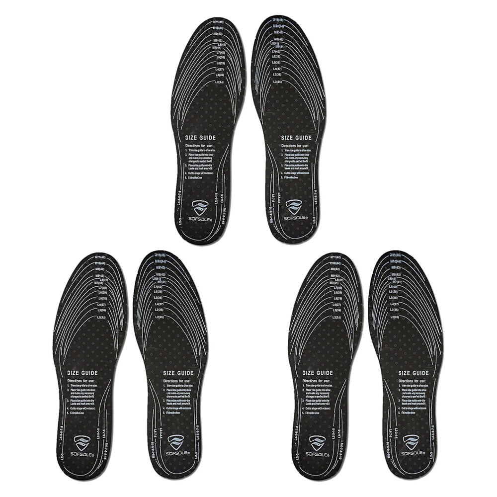40293-3pc-sofsole-deodorizing-insole-shoe-insert-unisex-pair-black