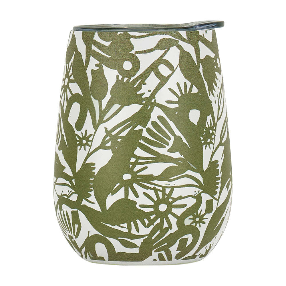 Annabel Trends 295ml Stainless Steel Wine Tumbler Double Wall Midnight Blooms (2 Pack) — image 4