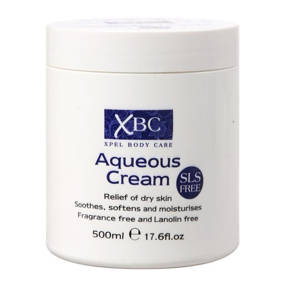 XBC 500ml Fragrance Free Aquenous Cream Moisturising Lotion Relief For Dry Skin