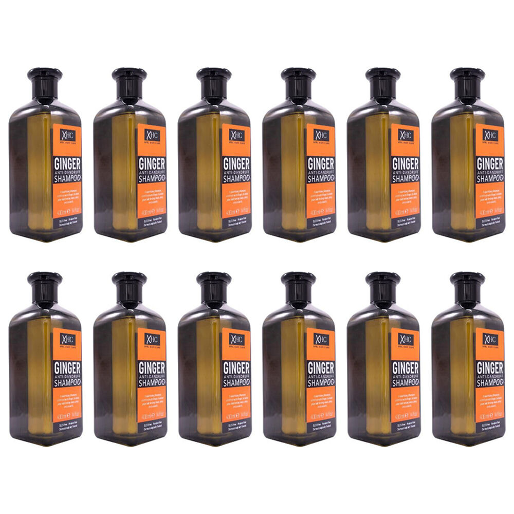 XHC Nourishing Anti-Dandruff Ginger Shampoo 400ml SLES & Paraben-Free (12 Pack)