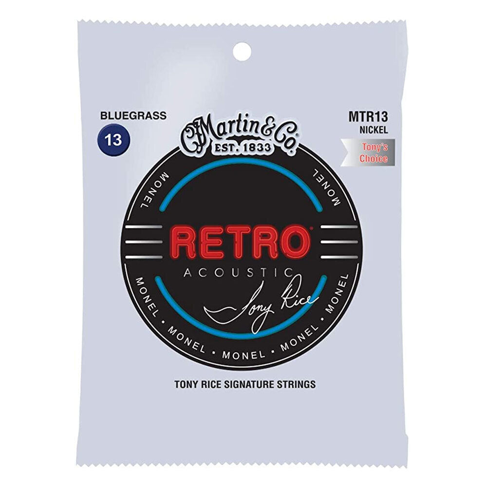 Martin Guitar Retro 6 Strings T Rice Monel WD MMTR13 Bluegrass Gauge (3 Pack) — image 2