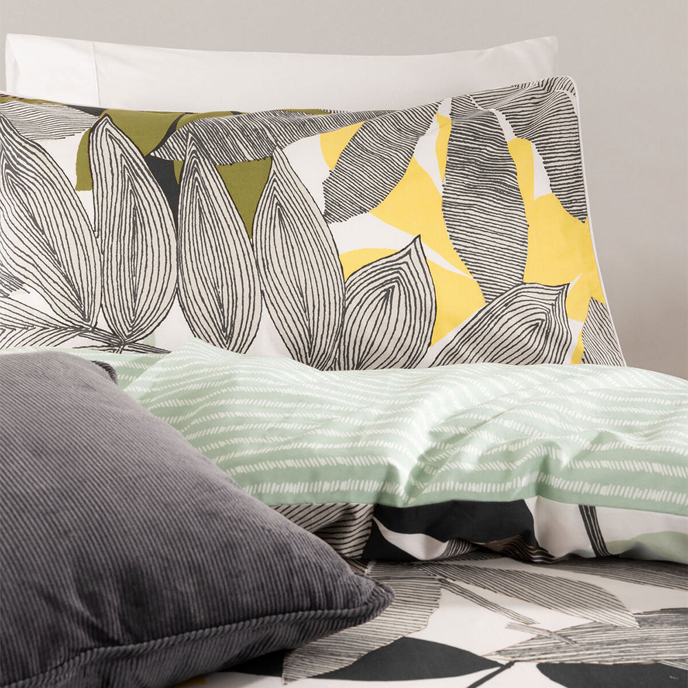 Esprit Jardin Green Single Bed Quilt Cover Set 140x210cm Cotton w/Pillowcase — image 2