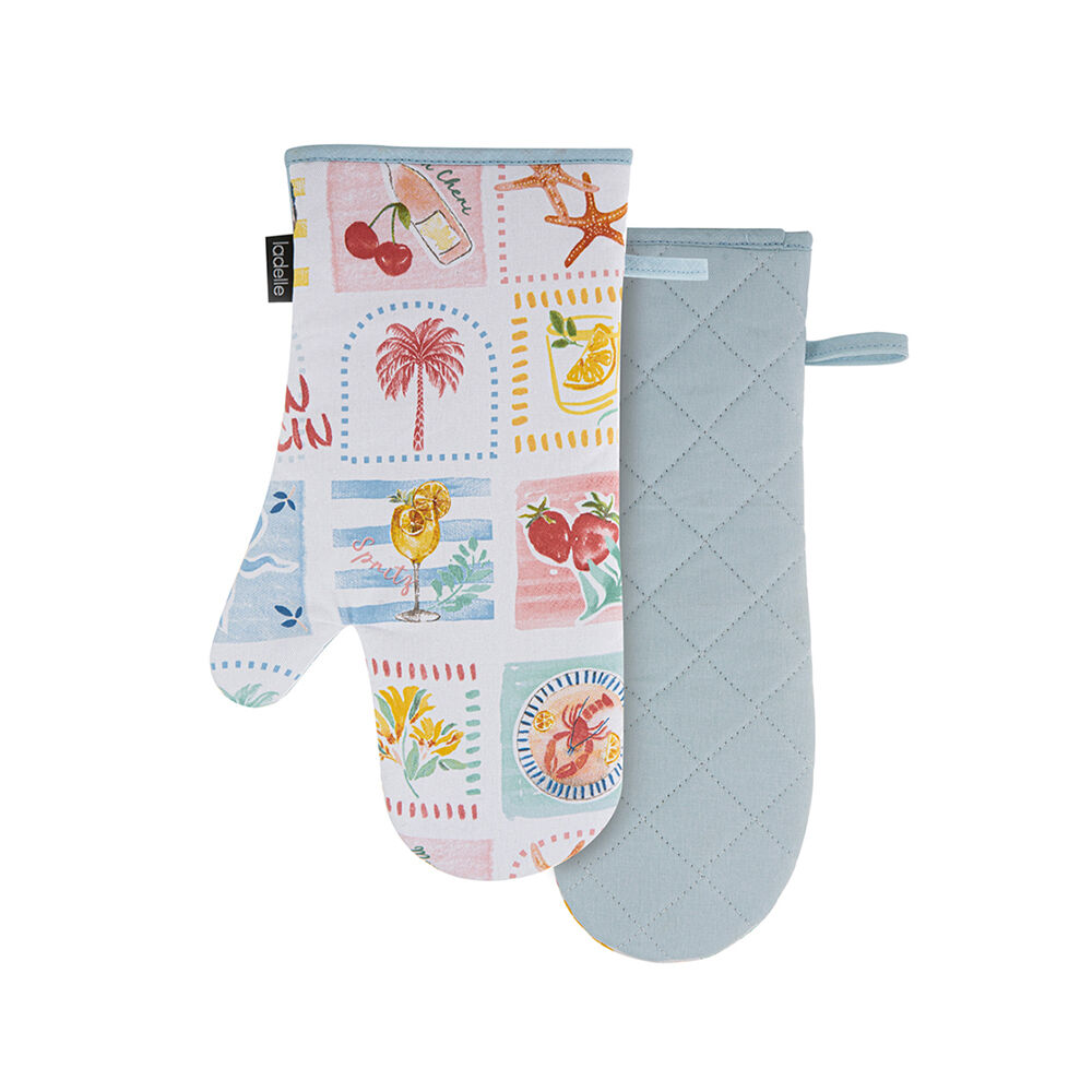 Ladelle Padded Heat Resistant Pot Holder Glove Capri Oven Cooking Mitt