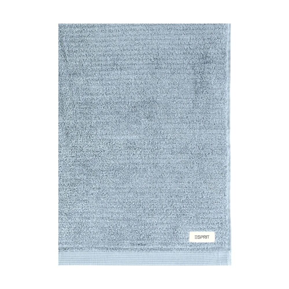 Esprit 800GSM Porto Cotton Ribbed Bathroom Bath Mat 50x80cm Chambray Blue (2 Pack) — image 2