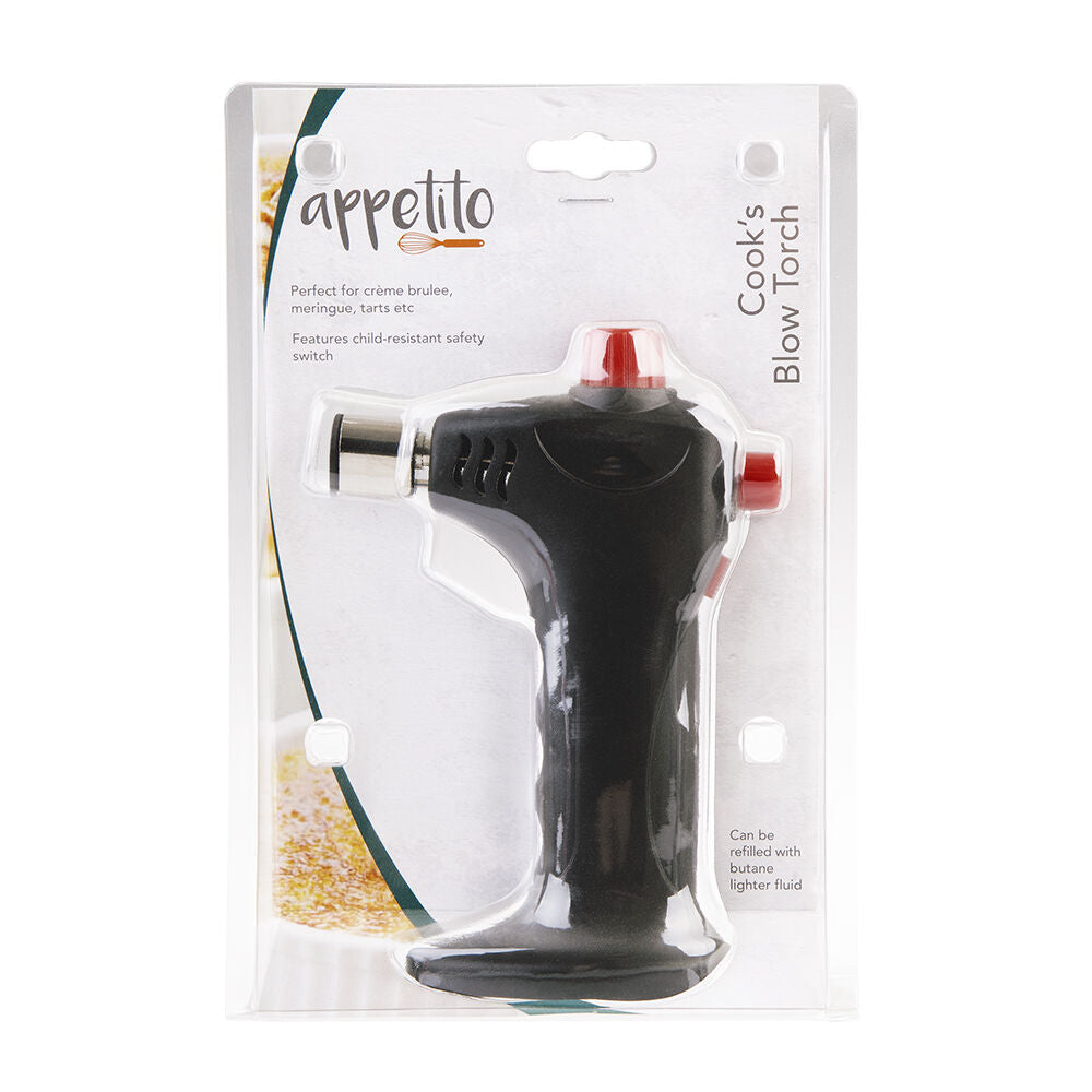 Appetito Cooks Refillable Kitchen Blow Torch w Safety Lock Switch — image 2